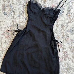 Princess Polly Hazel Cut Out Mini Dress Black